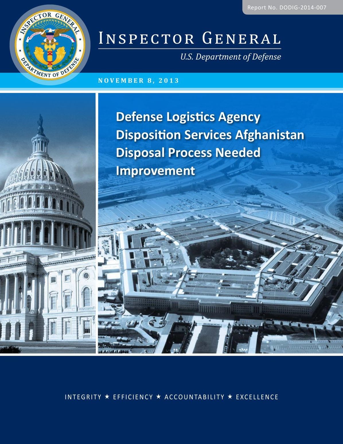 Defense Logistics Agency Disposition Services Afghanistan Disposal Process Needed Improvement