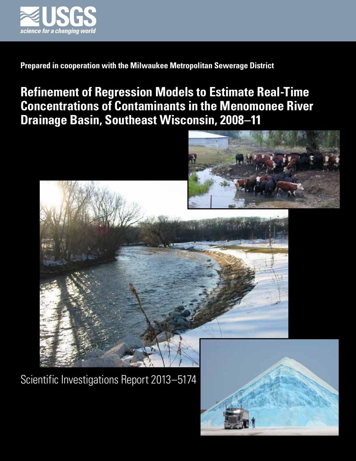 Refinement of Regression Models to Estimate Real-Time Concentrations of Contaminants in the Menomonee River Drainage Basin, Southeast Wisconsin (2008-2011)