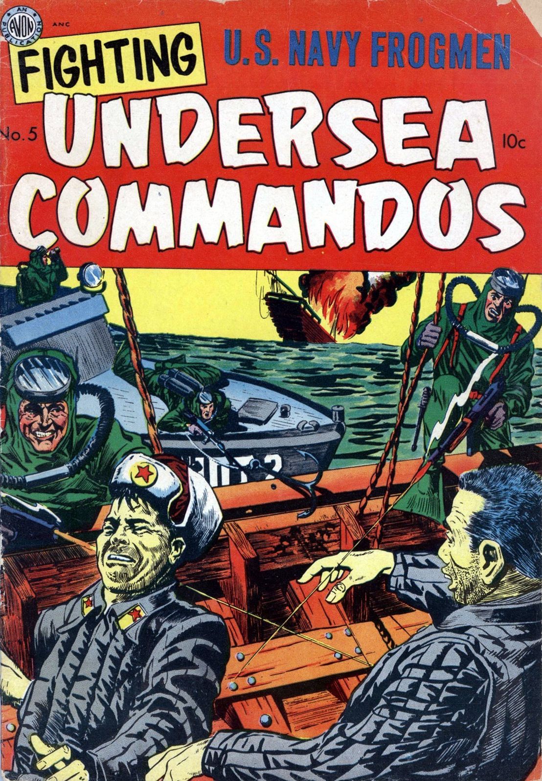 Fighting Undersea Commandos Number 5 War Comic Book