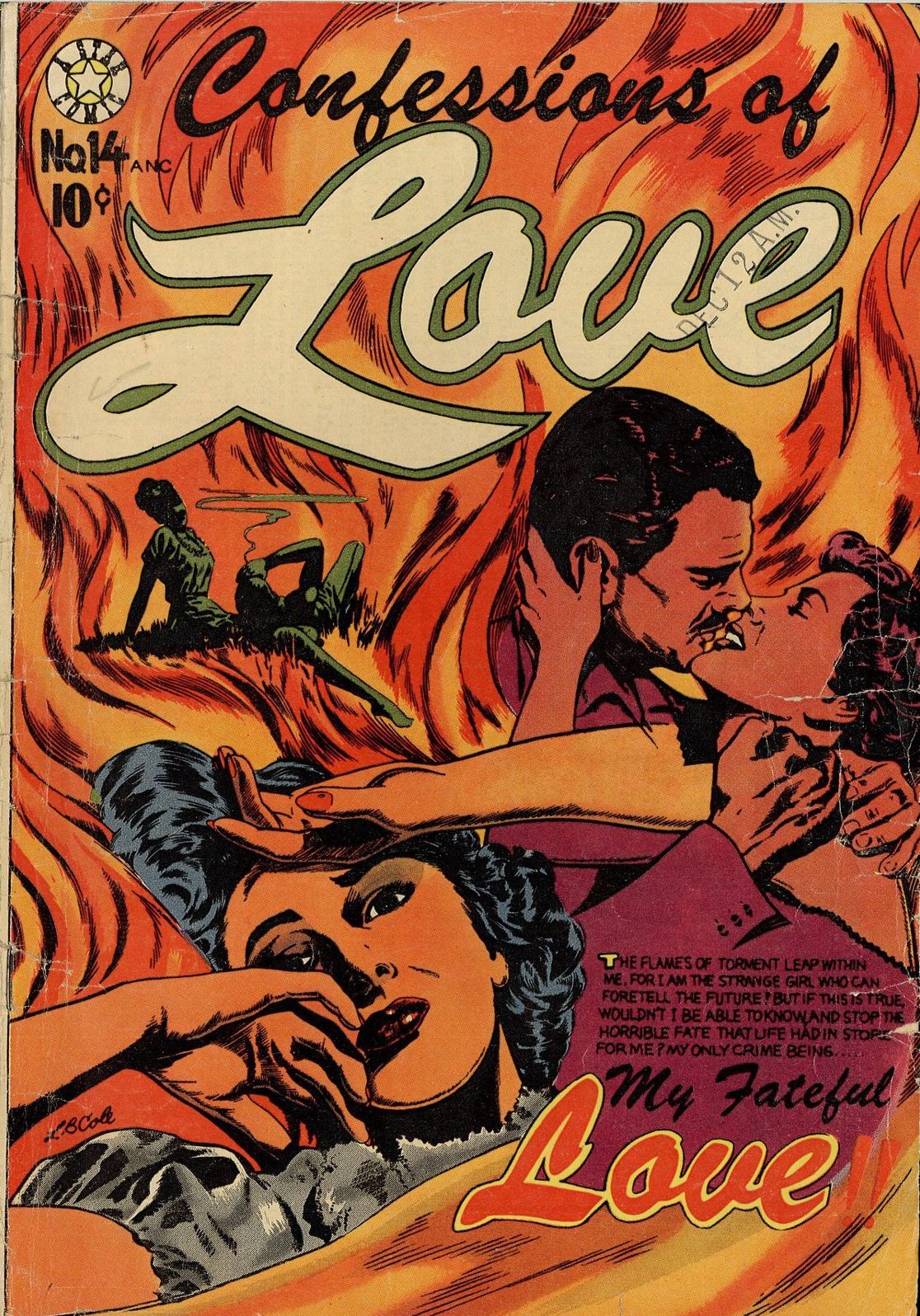 Confessions of Love Number 14 Love comic book