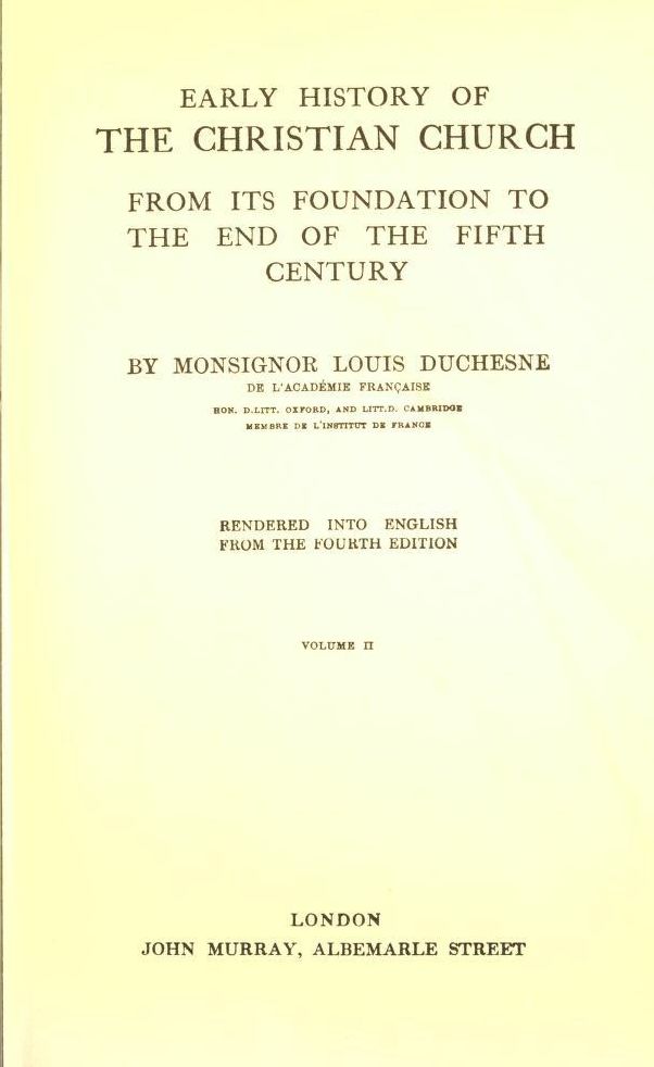 Early history of the Christian church : from its foundation to the end of the fifth century