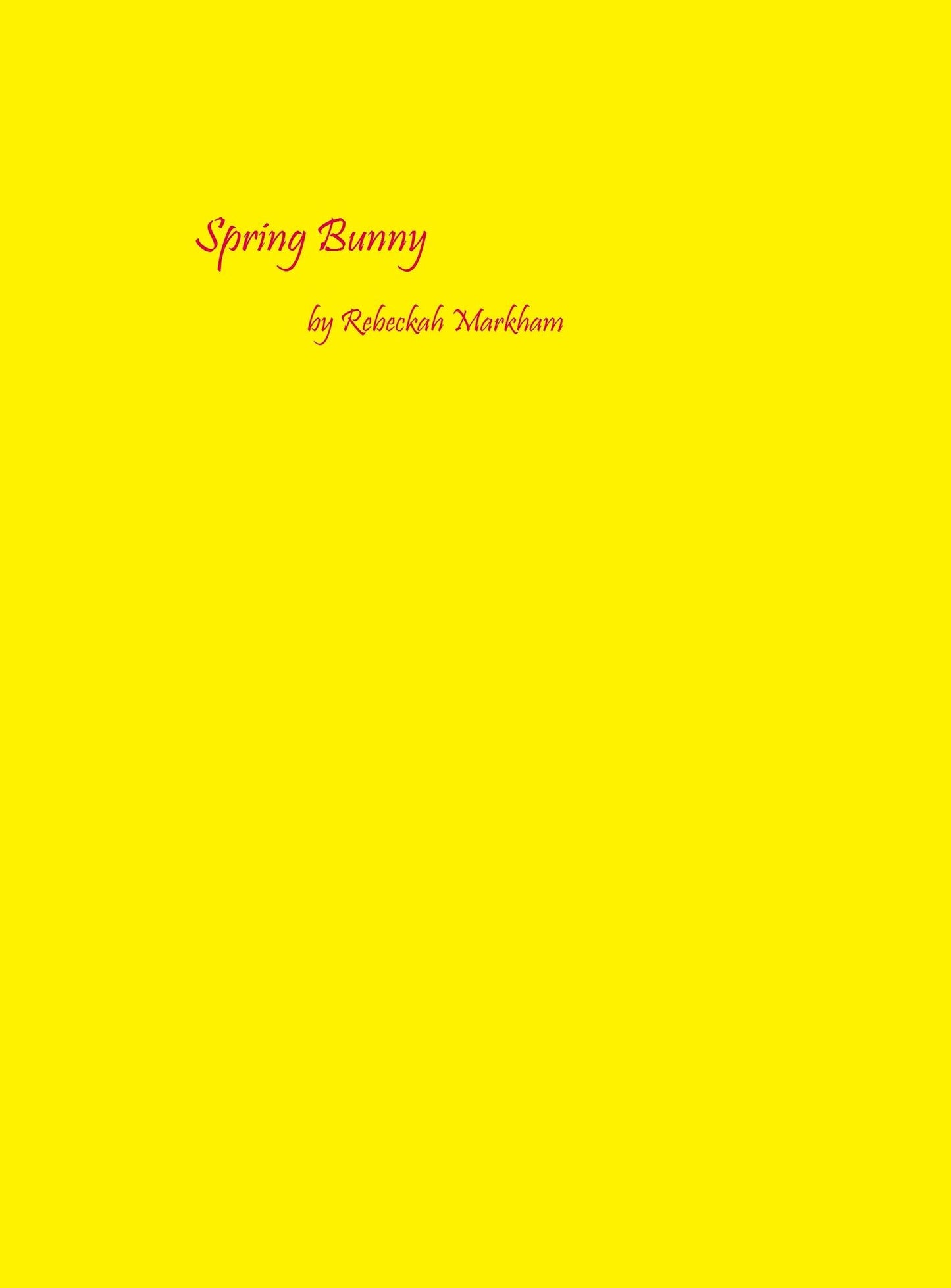 Spring Bunny