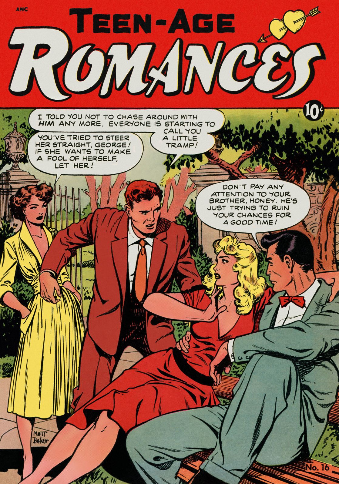 Teen Age Romances Number 16 Love Comic Book