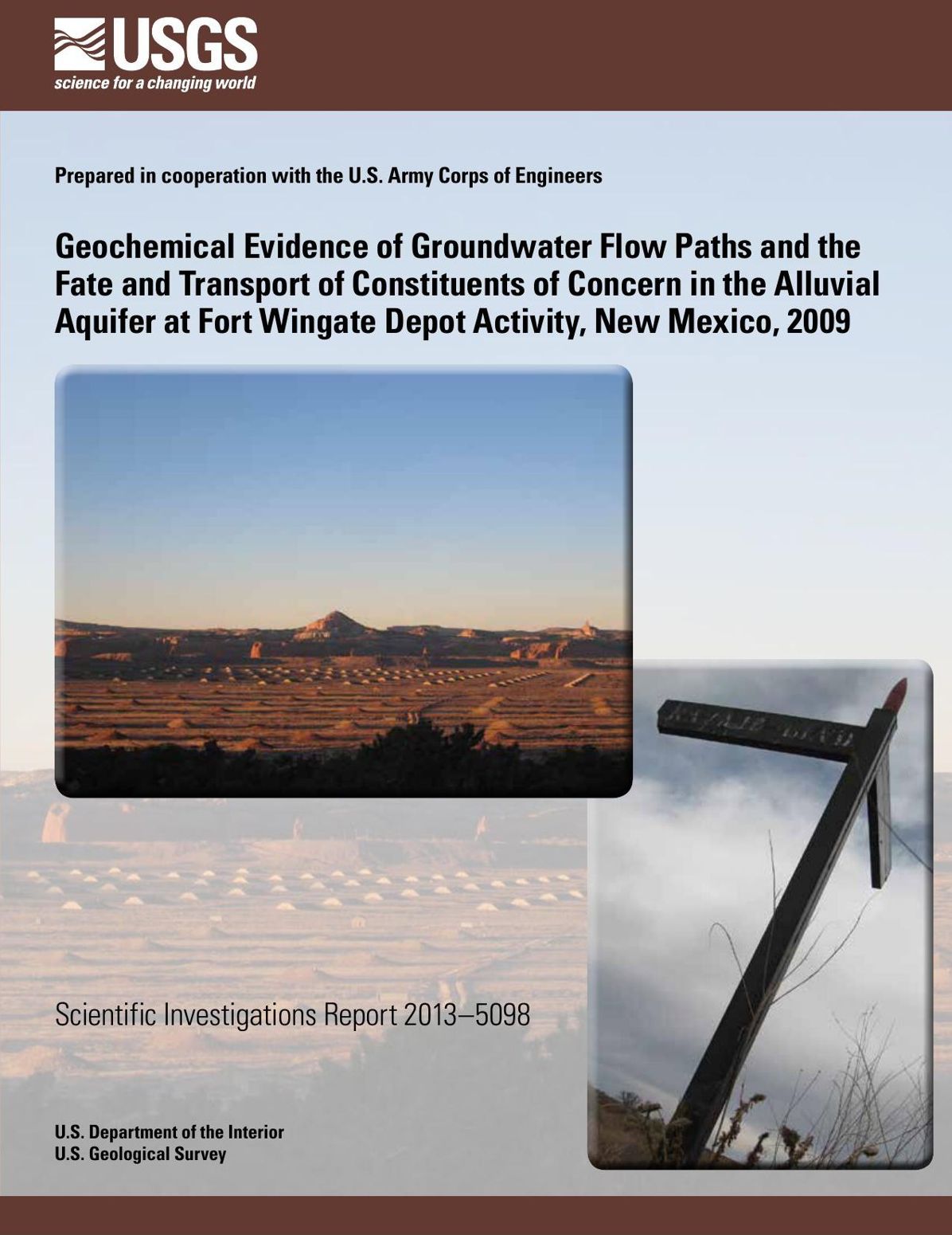 Geochemical Evidence of Groundwater Flow Paths and the Fate and Transport of Constituents of Concern in the Alluvial Aquifer at Fort Wingate Depot Activity, New Mexico (2009)