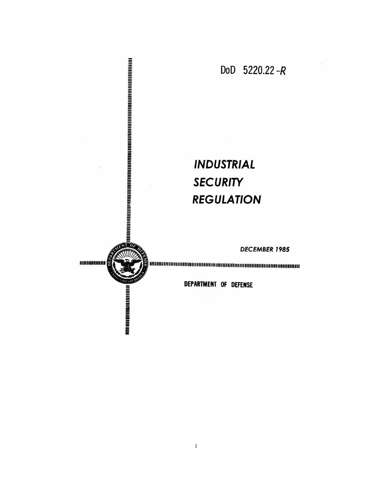 Industrial Security Regulation