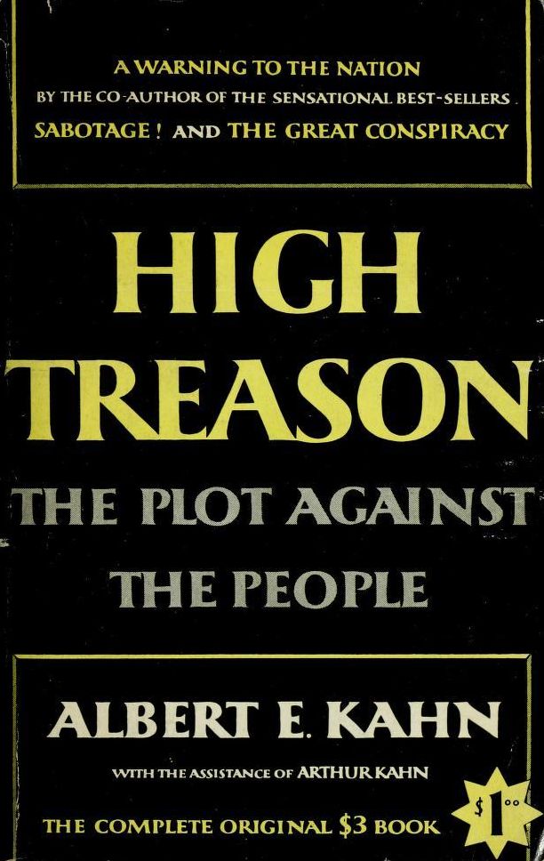 High treason; the plot against the people