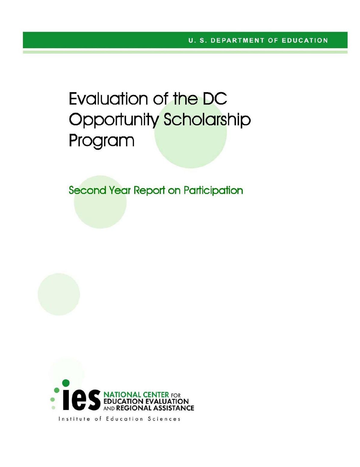 Evaluation of the DC Opportunity Scholarship Program