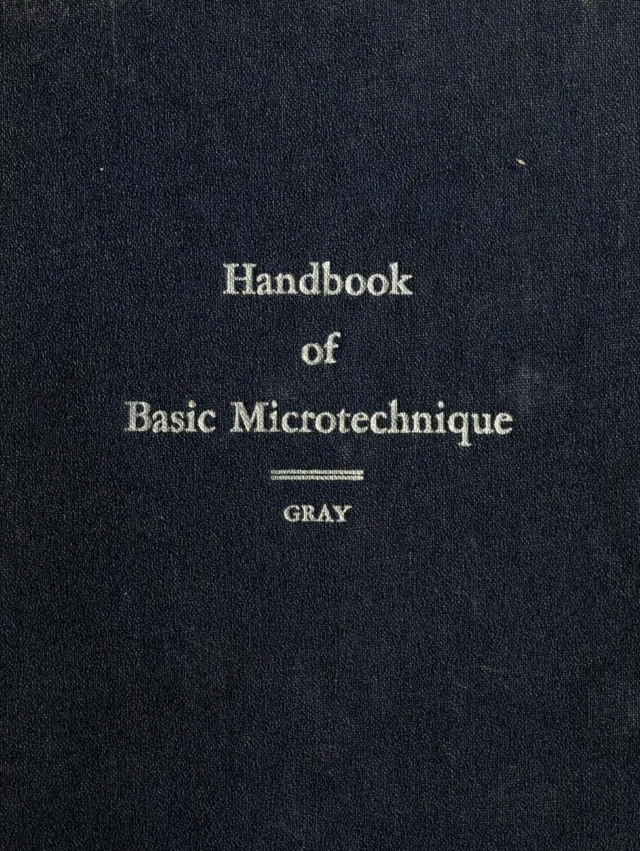 Handbook of basic microtechnique