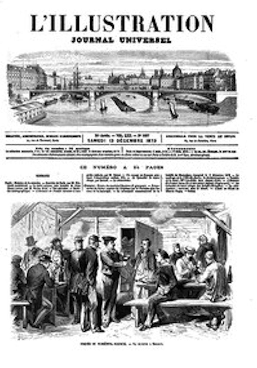 L'Illustration, No. 1607, 13 d&eacute;cembre 1873 (Illustrated)
