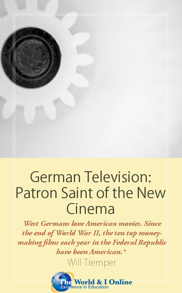 German Television: Patron Saint of the New Cinema