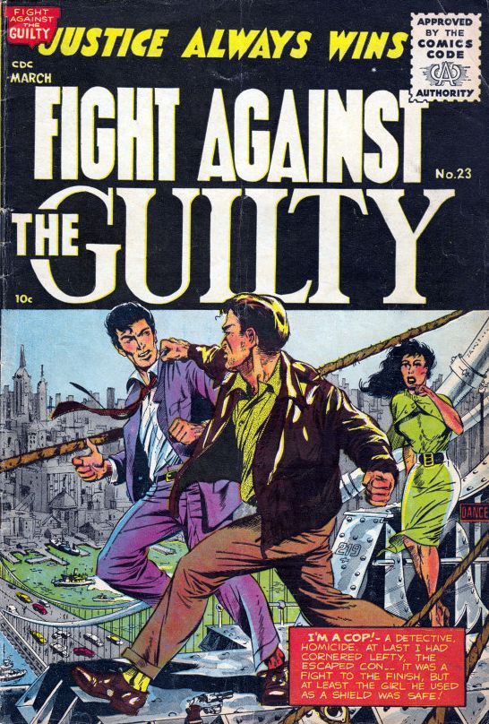 Fight Against the Guilty Number 23 Crime Comic Book