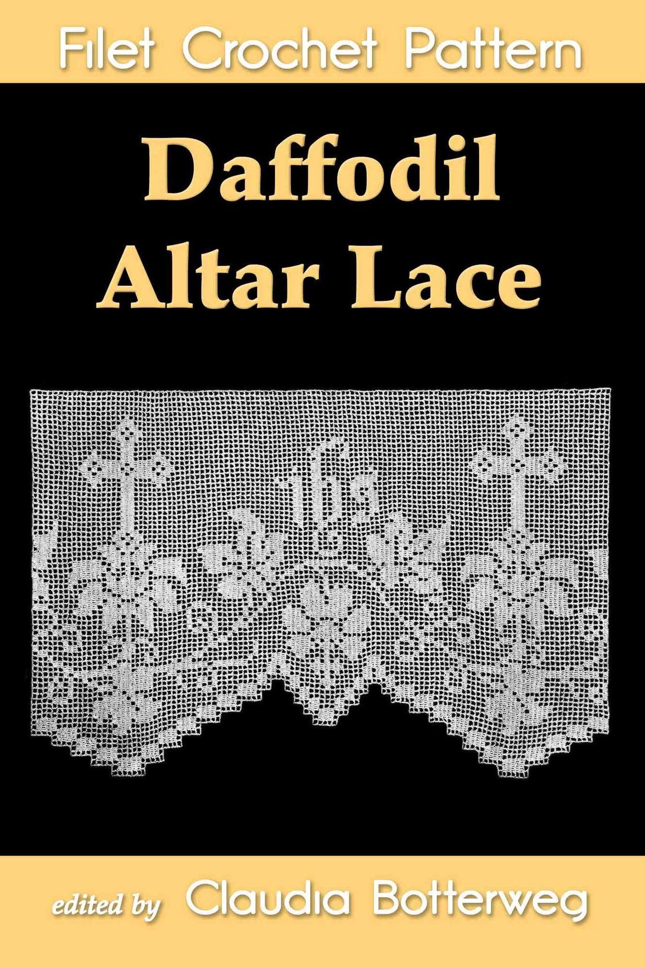 Daffodil Altar Lace Filet Crochet Pattern