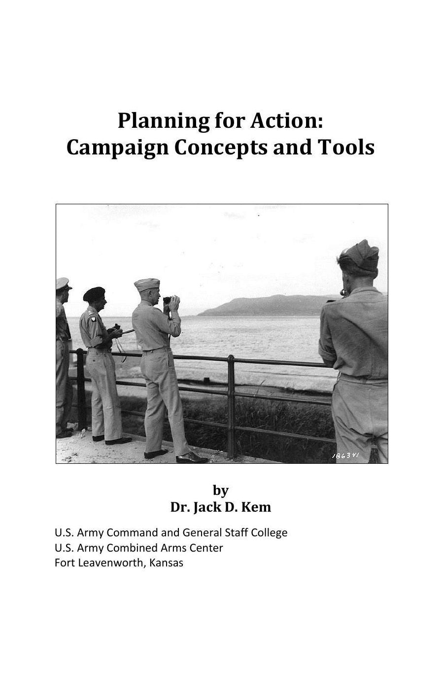 Planning for Action: Campaign Concepts and Tools
