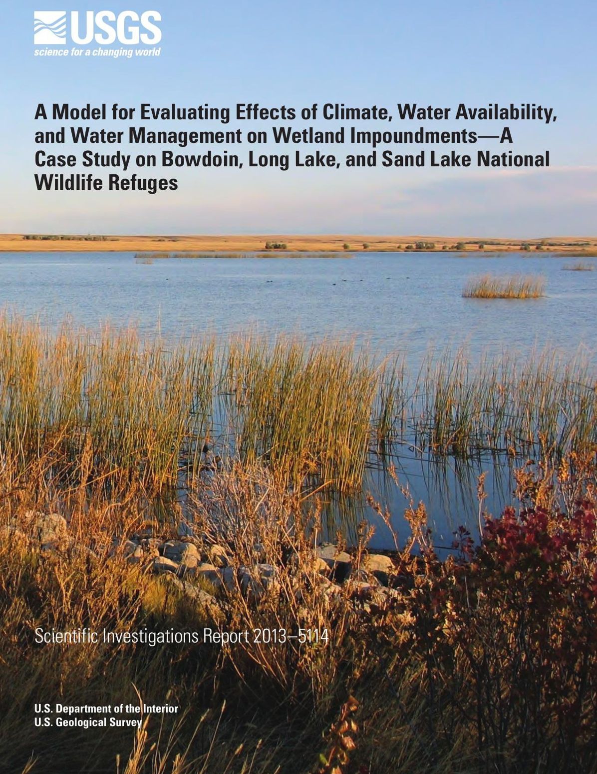 A Model for Evaluating Effects of Climate, Water Availability, and Water Management on Wetland Impoundments—A Case Study on Bowdoin, Long Lake, and Sand Lake National Wildlife Refuges