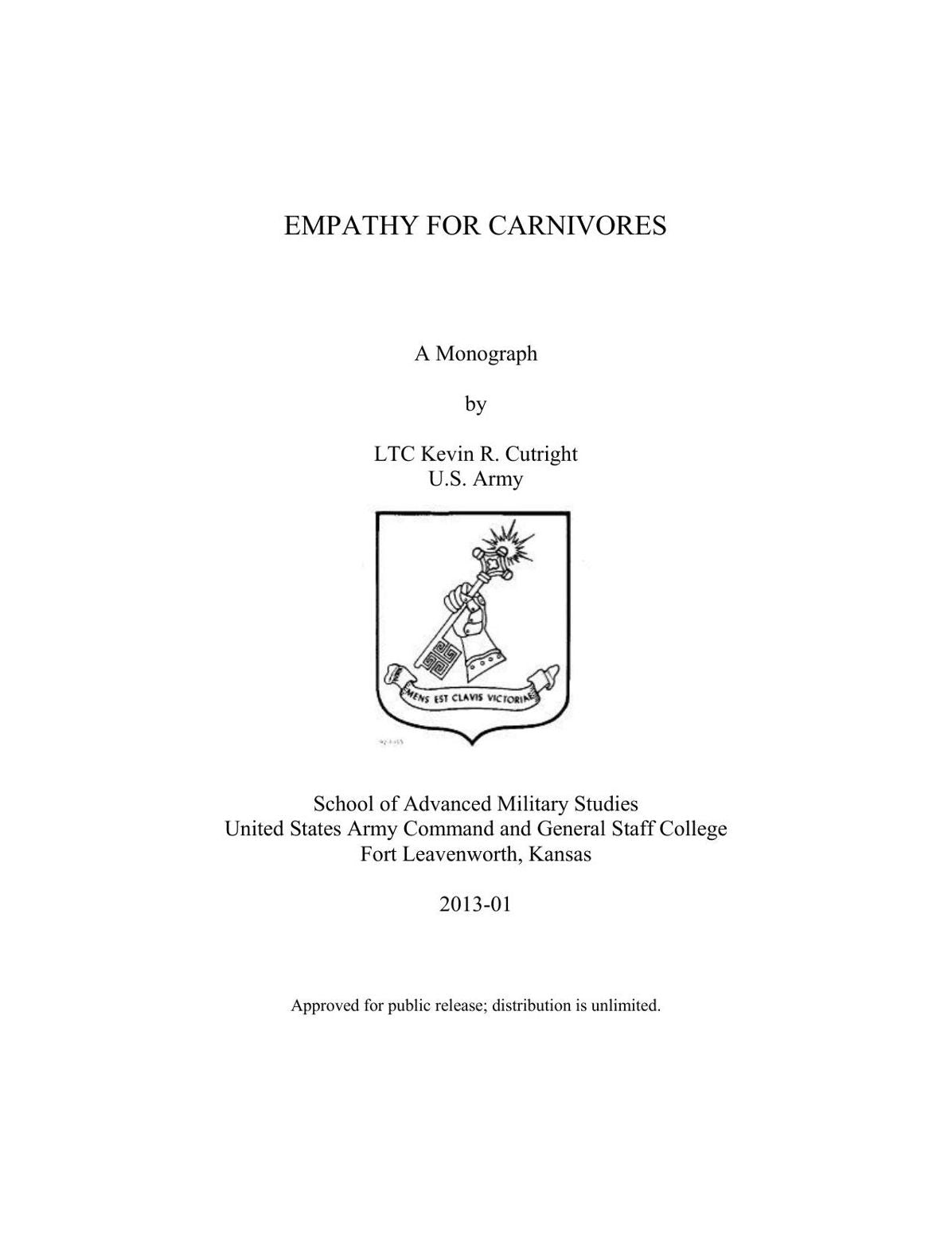 EMPATHY FOR CARNIVORES