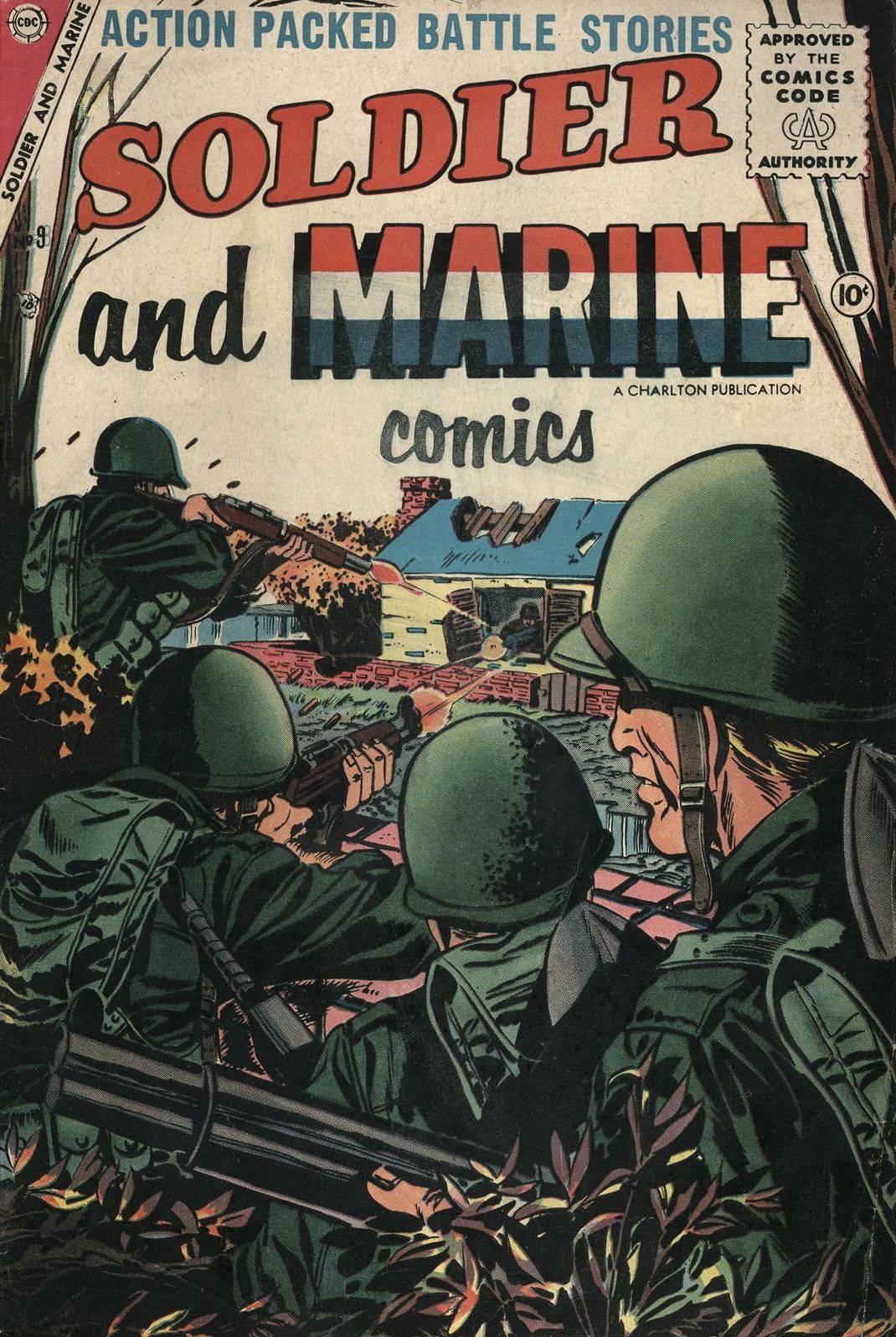 Soldier and Marine Comics Number 9 War Comic Book