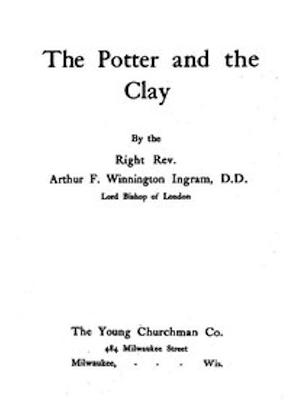 The Potter and the Clay