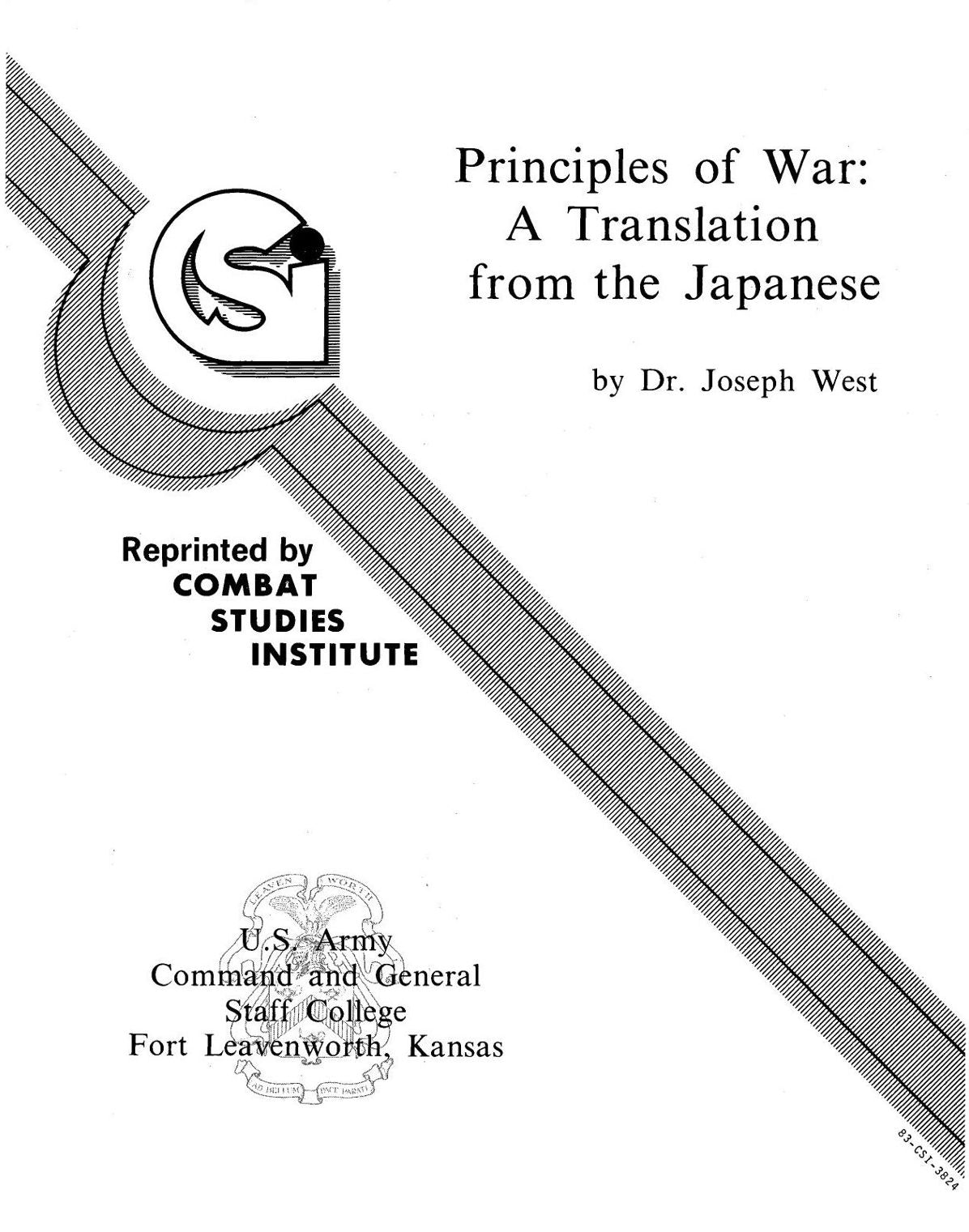 Principles of War: A Translation from the Japanese