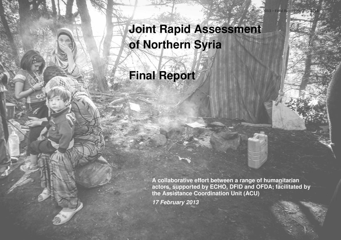 Joint Rapid Assessment of Northern Syria