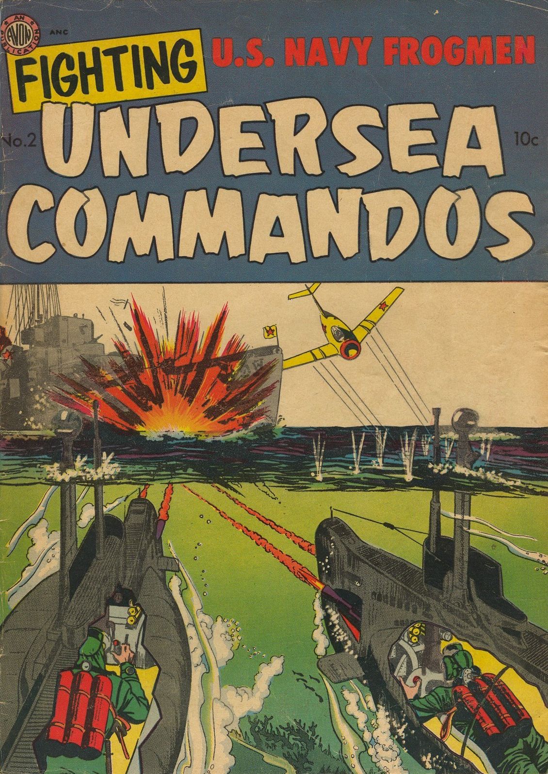 Fighting Undersea Commandos Number 2 War Comic Book