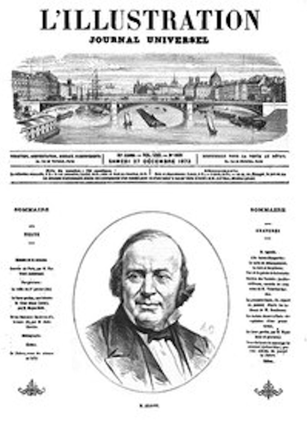 L'Illustration, No. 1609, 27 d&eacute;cembre 1873 (Illustrated)