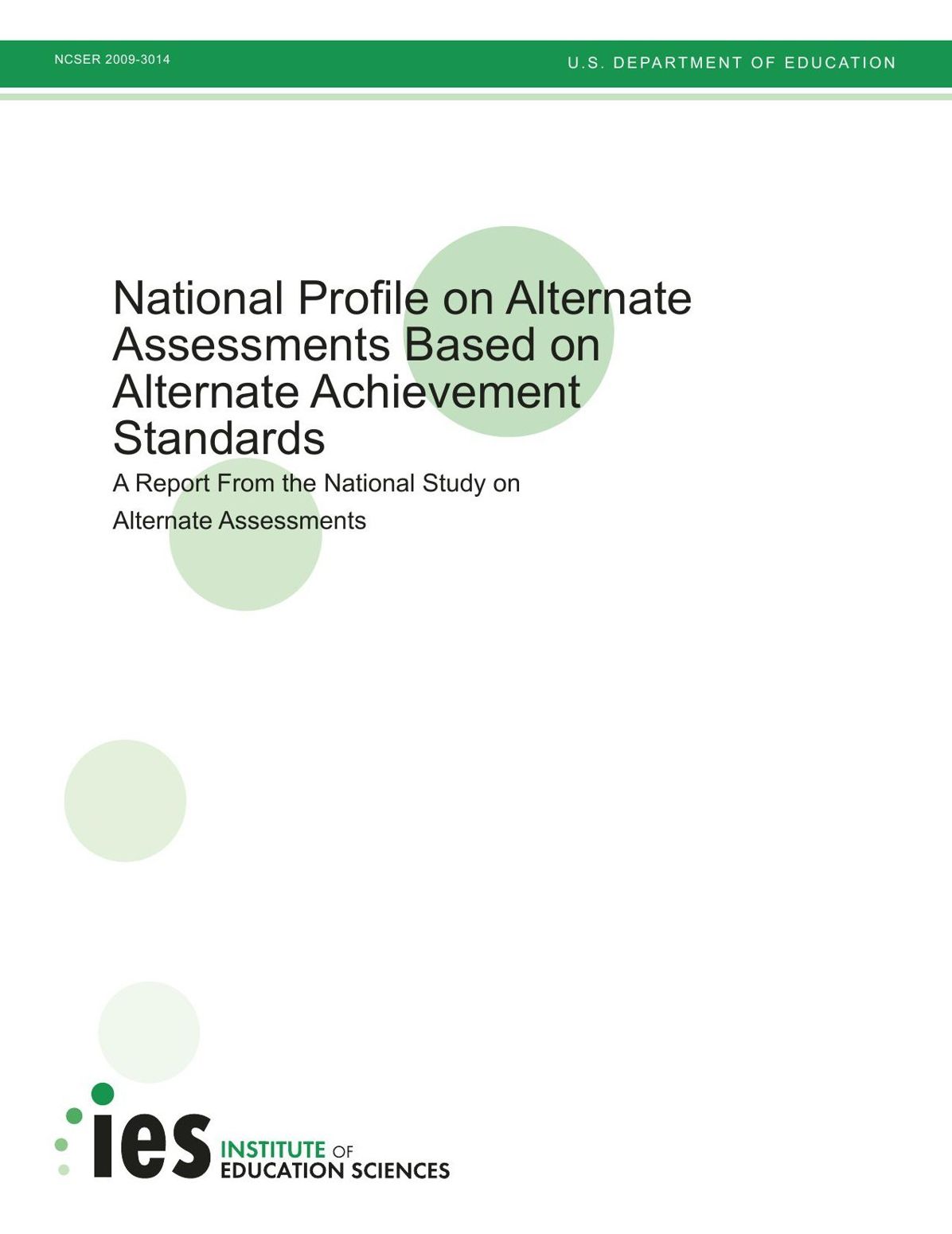 National Profile on Alternate Assessments Based on Alternate Achievement Standards