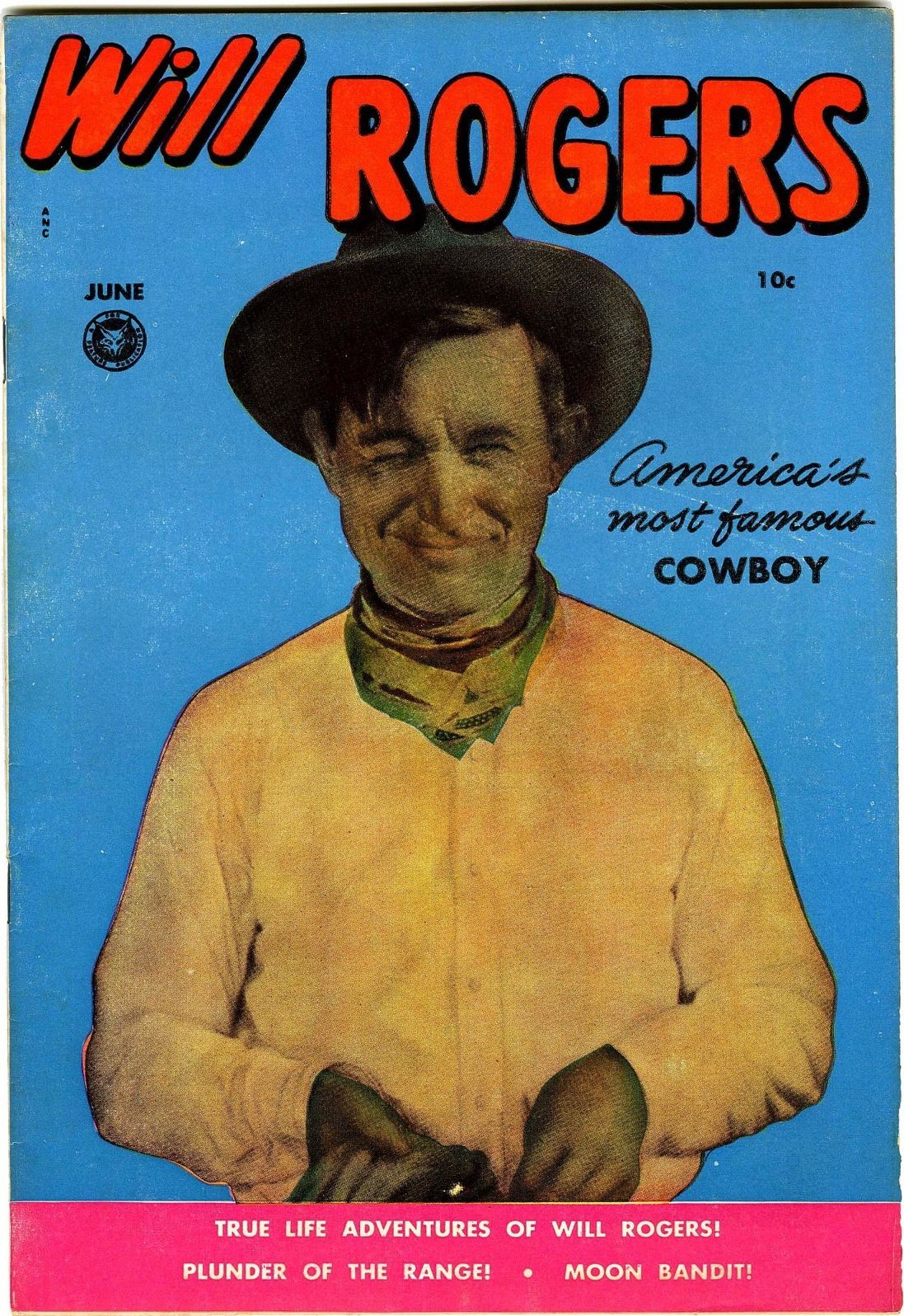 Will Rogers Number 1 Western Comic Book