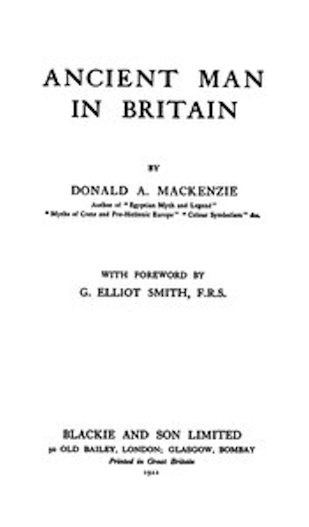 Ancient Man in Britain (Illustrated)