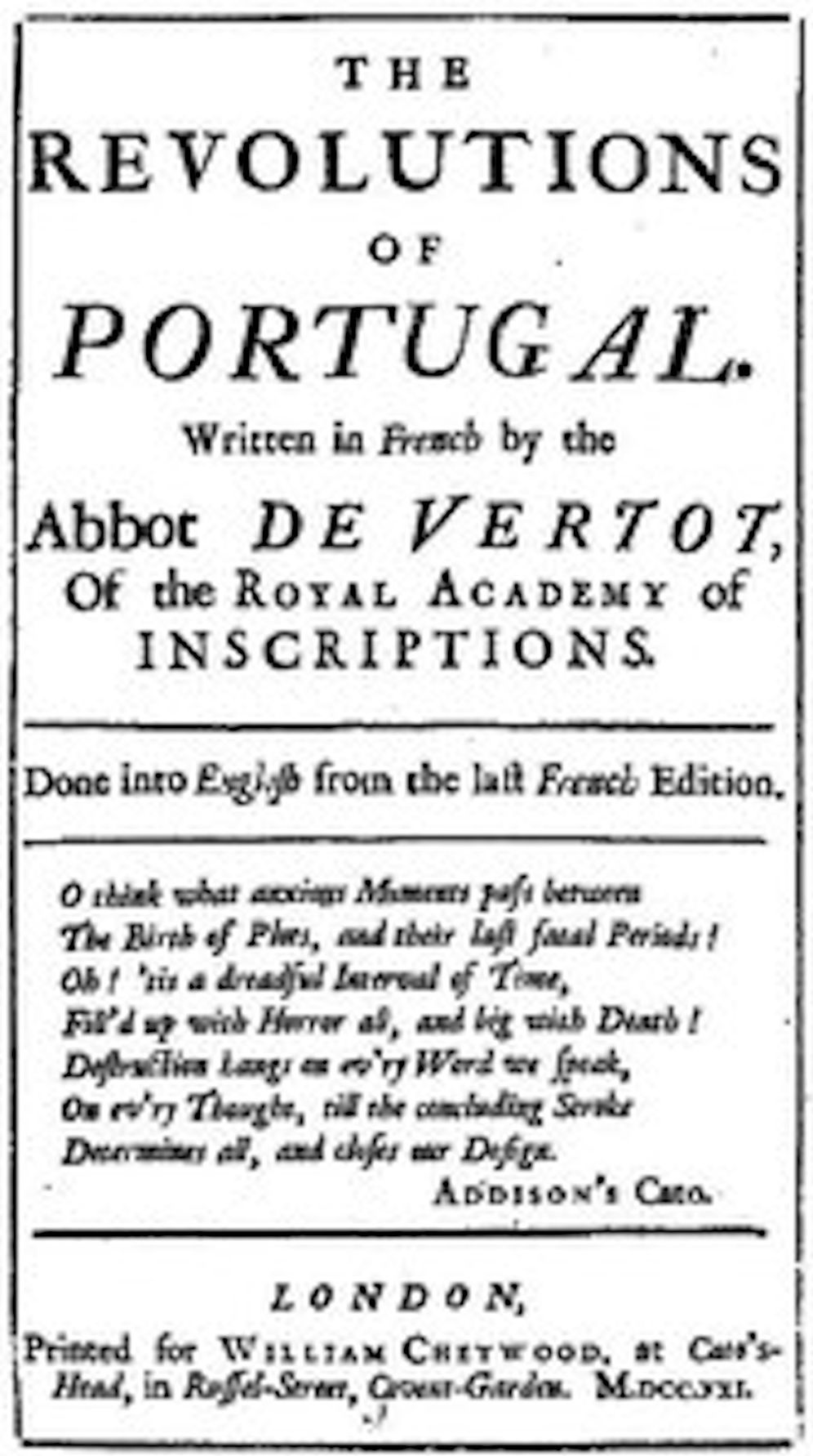 The Revolutions of Portugal (Illustrated)