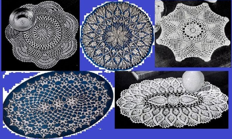 Mod&egrave;les napperon pour Crochet - Crochet Vintage Patterns pour napperons