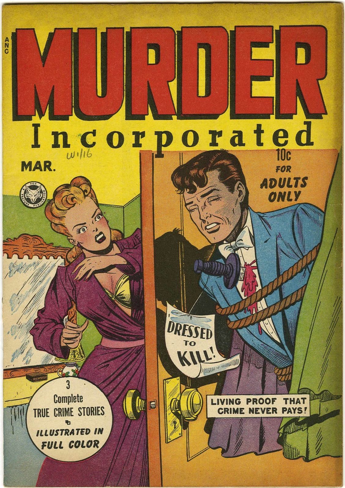 Murder Incorporated Number 2 Crime Comic Book