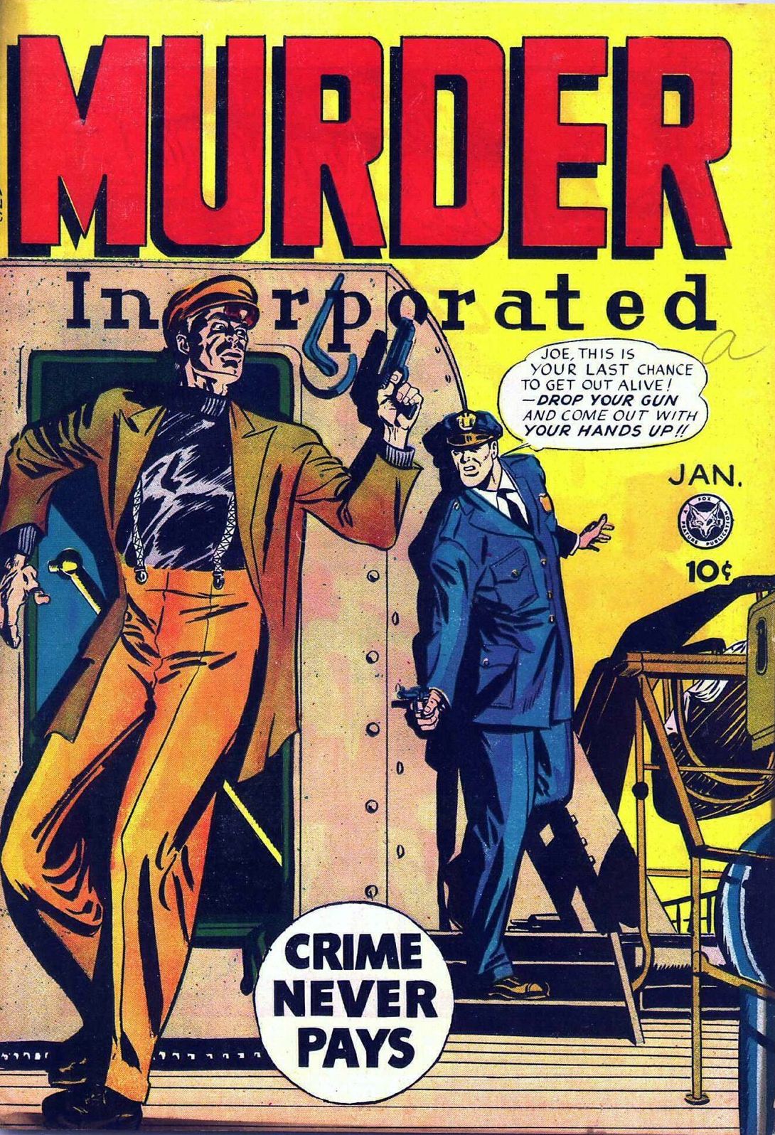 Murder Incorporated Number 7 Crime Comic Book