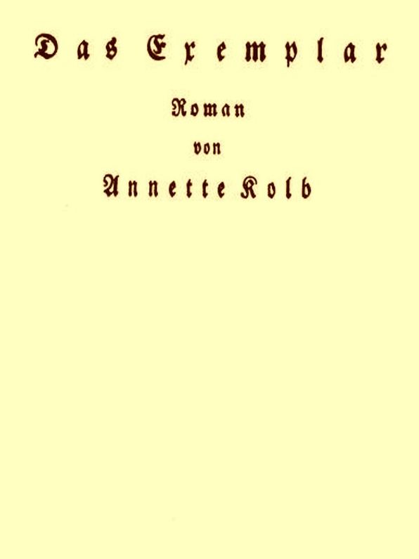 Das Exemplar