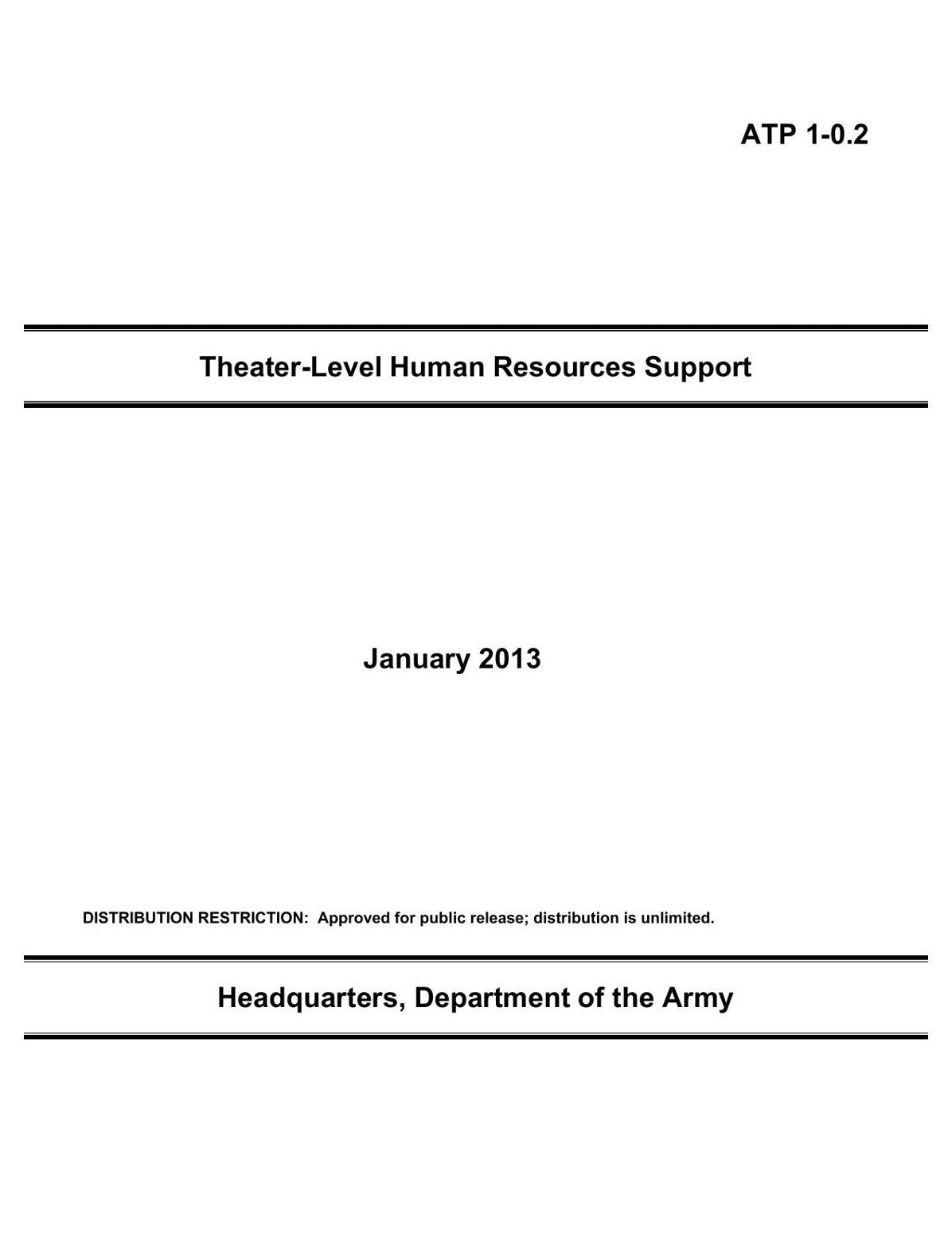 Theater-Level Human Resources Support