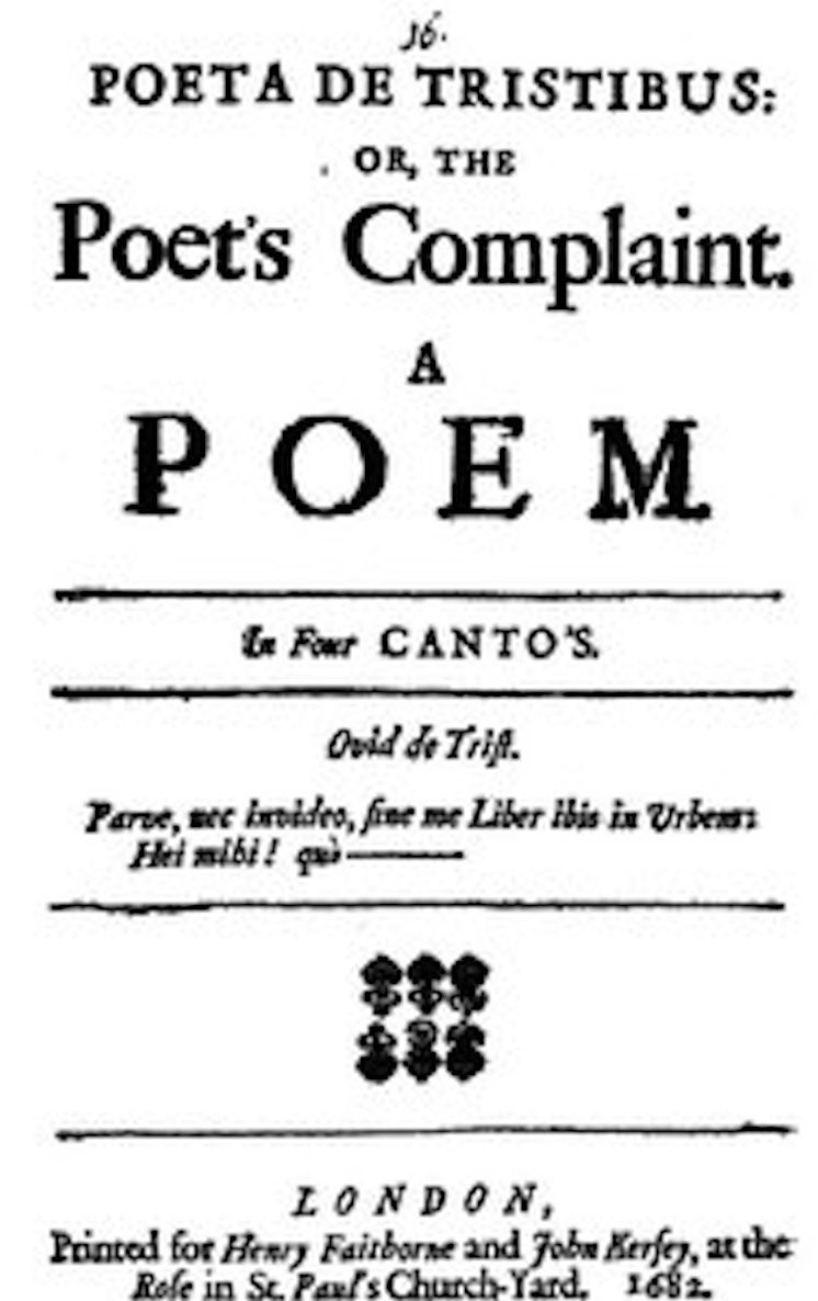 Poeta de Tristibus: Or, the Poet's Complaint (Illustrated)