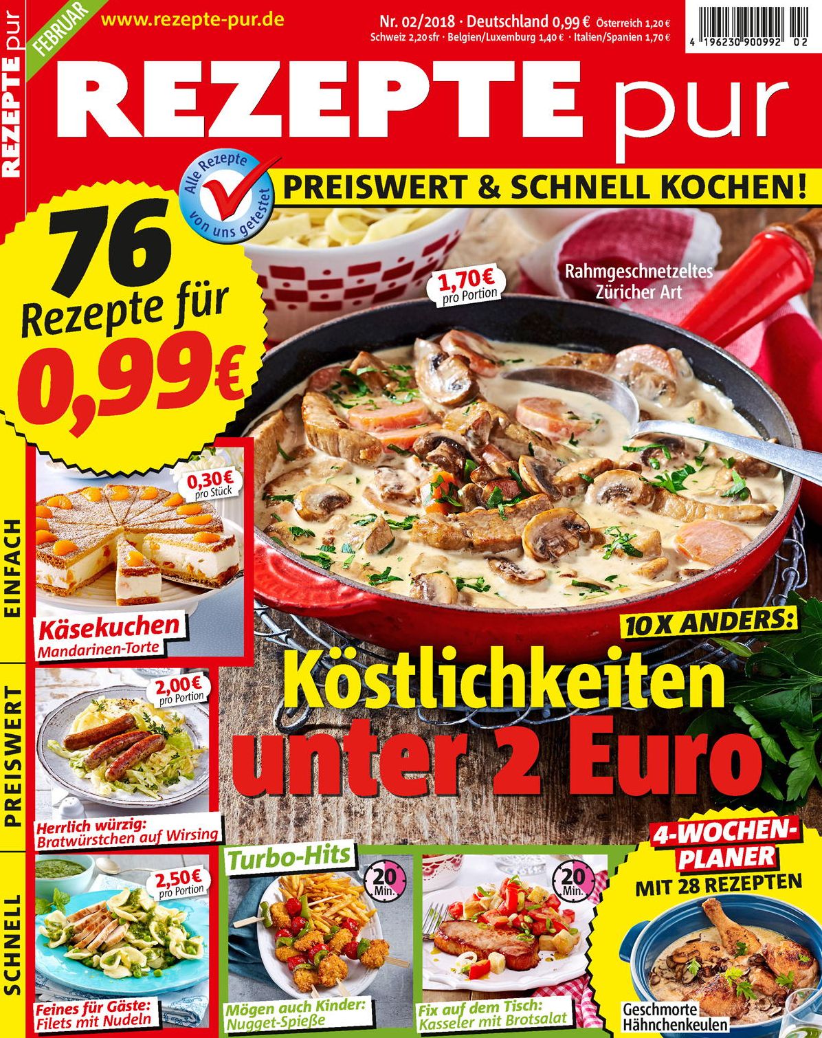 Rezepte Pur - annual subscription