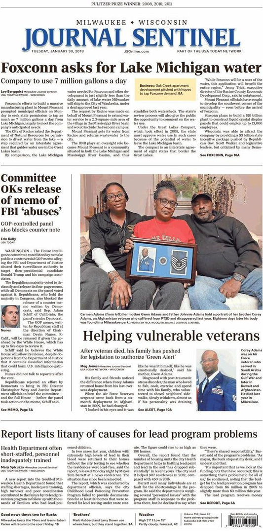 Milwaukee Journal Sentinel - annual subscription
