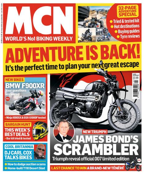 MCN Motorcycle News - annual subscription