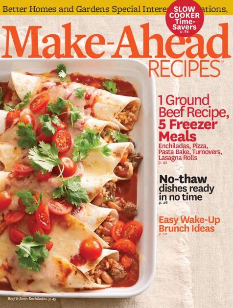 Better Homes and Gardens' Make-Ahead Recipes
