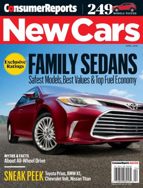 Consumer Reports: New Cars - April
