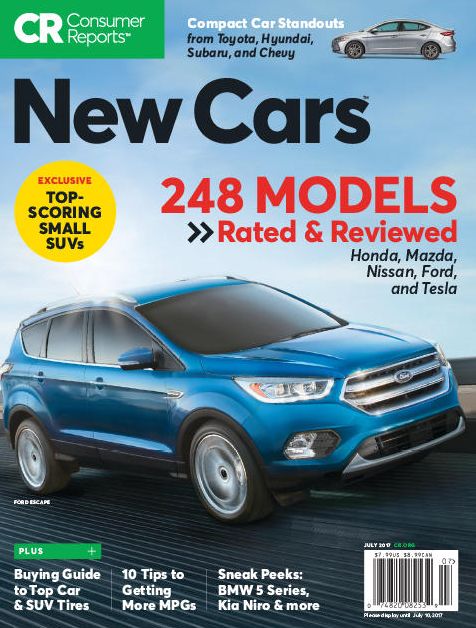 Consumer Reports: New Cars - July 2017