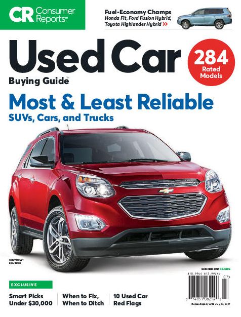 Consumer Reports:Used Car Buying Guide - Summer 2017