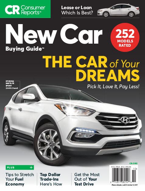 Consumer Reports: New Car Buying Guide - Fall 2017