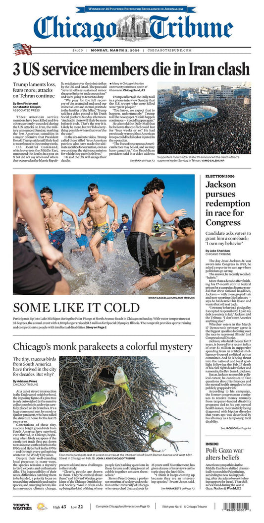 The Chicago Tribune - annual subscription