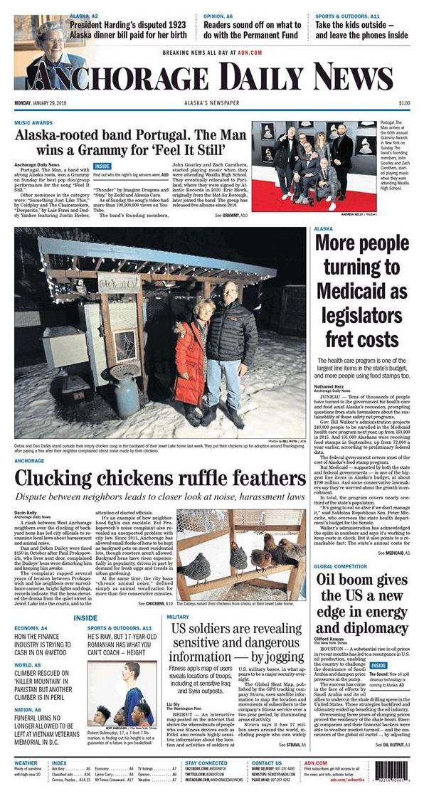 Anchorage Daily News - annual subscription