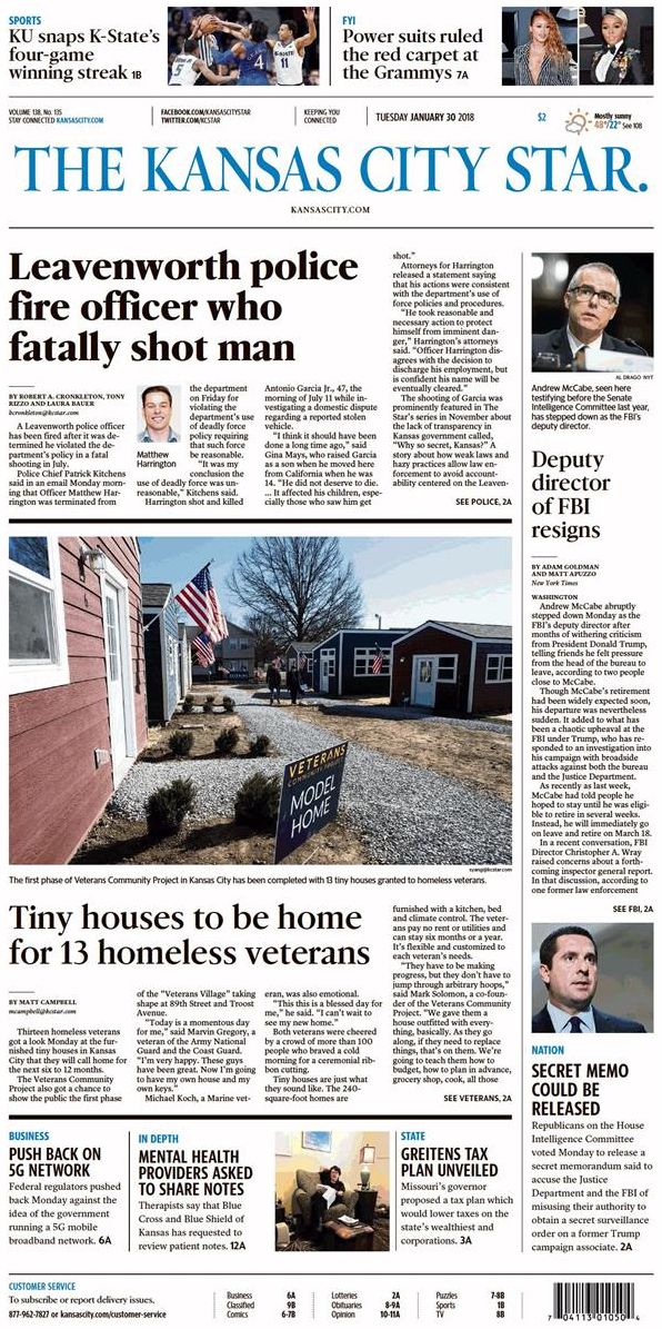 Kansas City Star - annual subscription