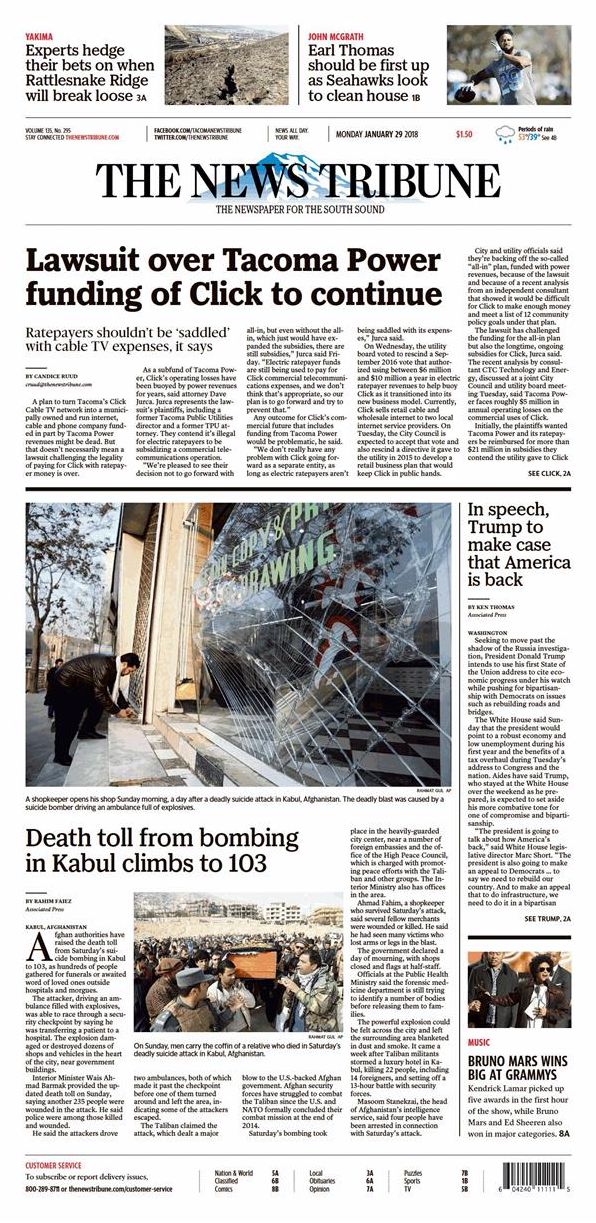 The News Tribune - annual subscription