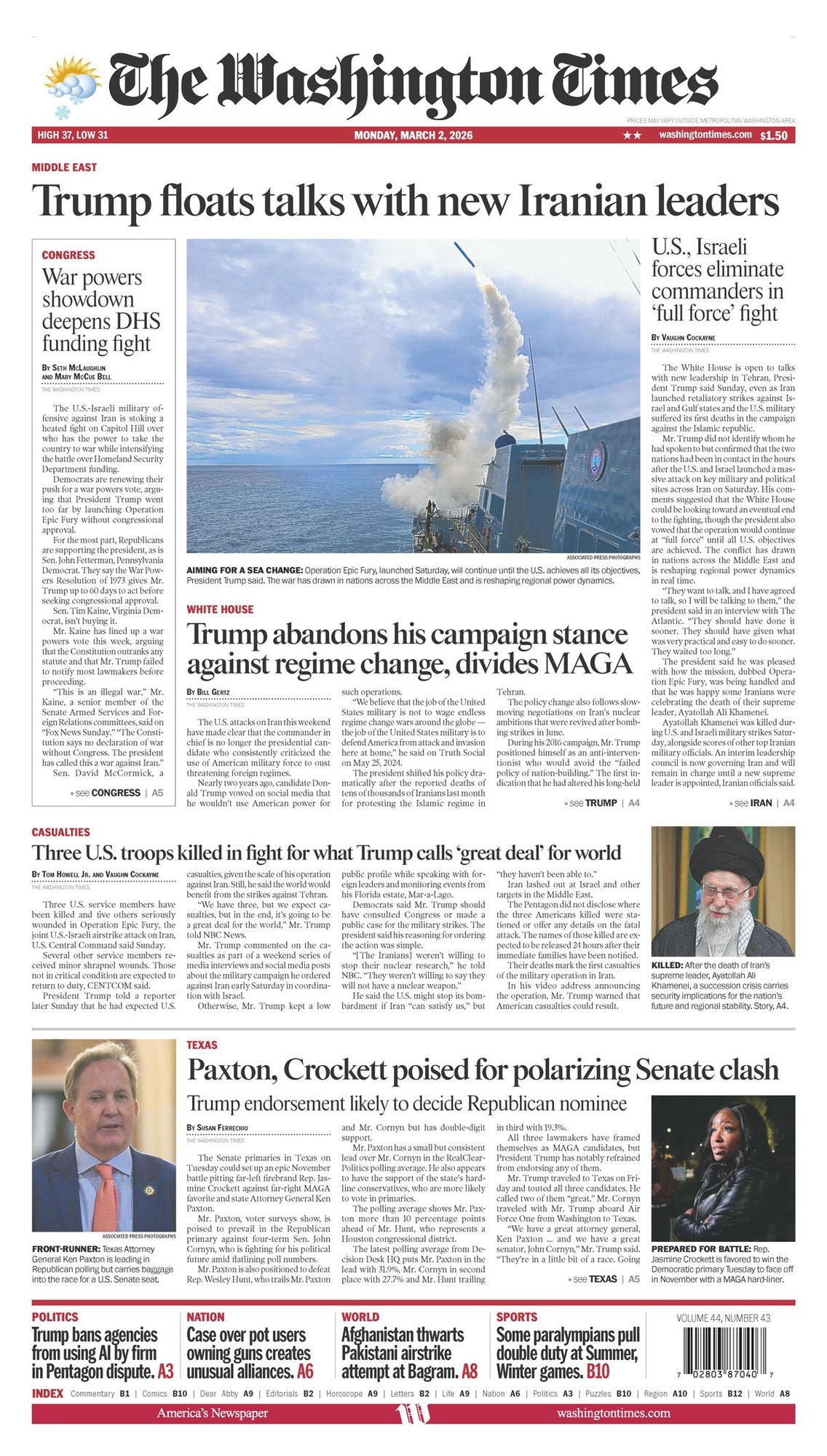 The Washington Times - annual subscription