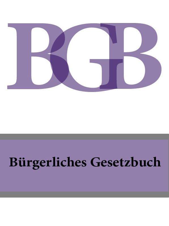 Bürgerliches Gesetzbuch - BGB