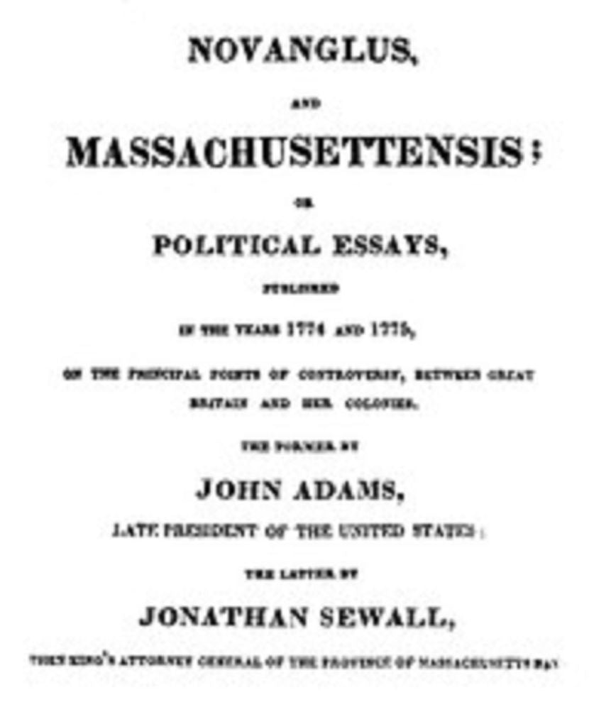 Novanglus, and Massachusettensis